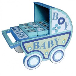 Expositor carro baby azul (Solo expositor)